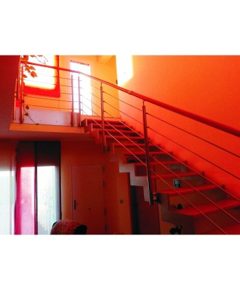 8039 Barandilla tipica de acero inox con barras