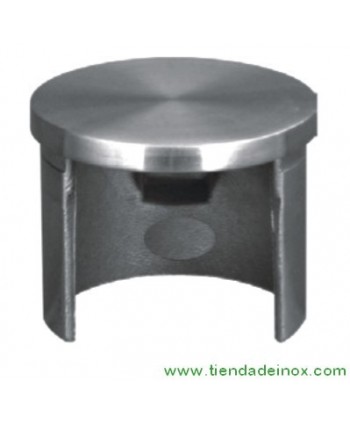 Tapón de tubo abierto para cristal en acero inox satinado 853-INOX