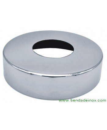Tapa base para tubo y poste de acero inoxidable pulido espejo 2551-INOX