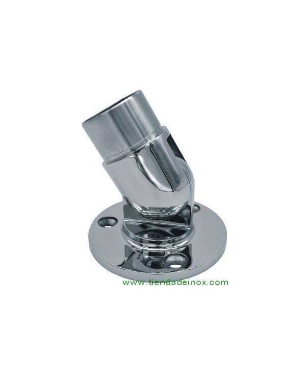 Soporte regulable para postes y tubos de acero inox pulido espejo 2554-INOX