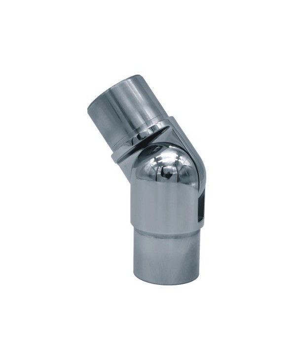 Conector regulable de acero inoxidable pulido espejo para tubos 2618-INOX
