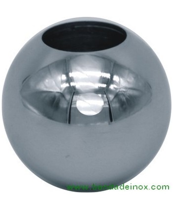 Bola de acero inoxidable pulido espejo con agujero ciego 2740-INOX