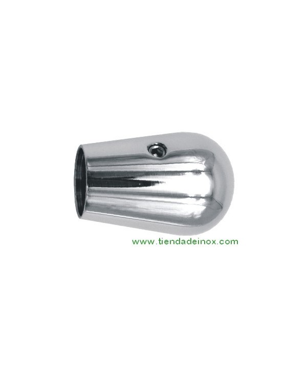 Tapón ciego para tubo o barra redonda de acero inoxidable espejo 2753-INOX