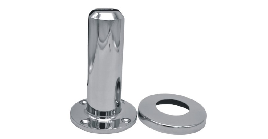 Pinzas y soportes para vidrio en acero inoxidable espejo